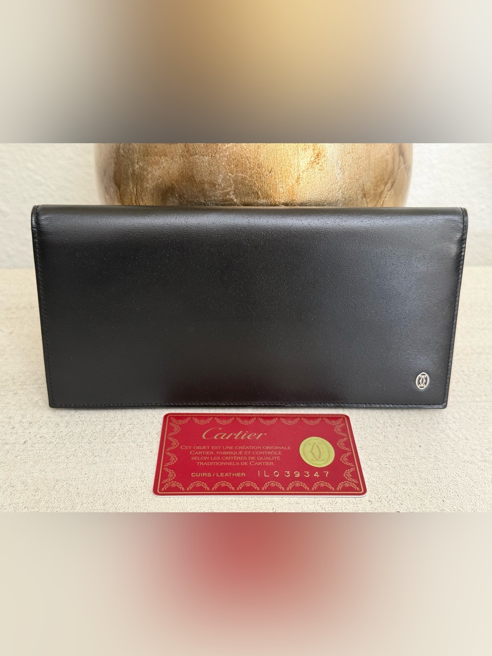 CARTIER Pasha Leather Long Bifold Wallet